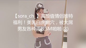 【sora_ch_】高颜值情侣推特福利！美乳白虎嫩穴，被大屌男友各种调教SM啪啪 (8)