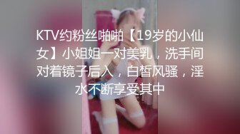 KTV约粉丝啪啪【19岁的小仙女】小姐姐一对美乳，洗手间对着镜子后入，白皙风骚，淫水不断享受其中